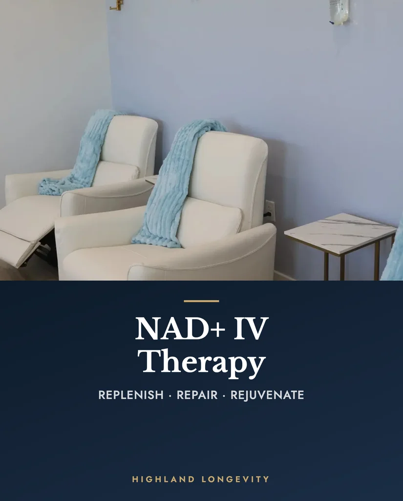 NAD+ IV Therapy - cellular rejuvenation at Highland Longevity
